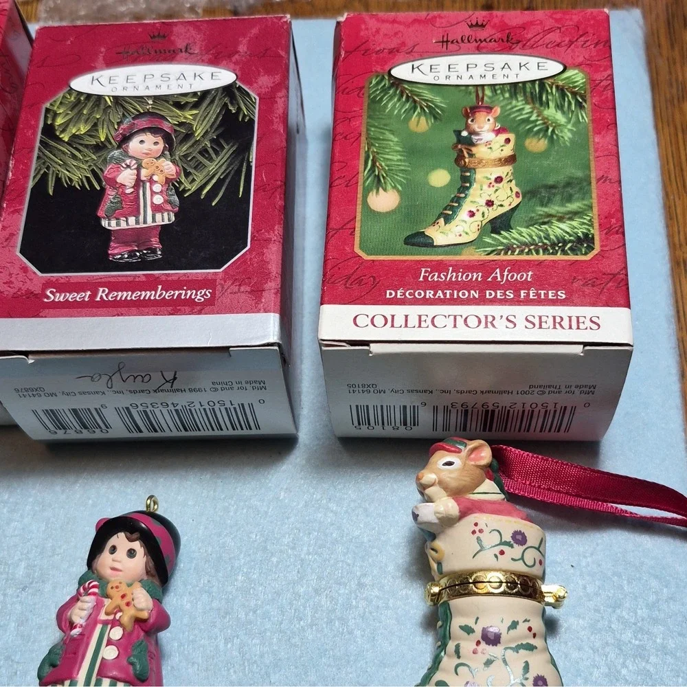 Hallmark Keepsake Lot of 3 Ornaments Daphne Mary's Angels fashion afoot set reme